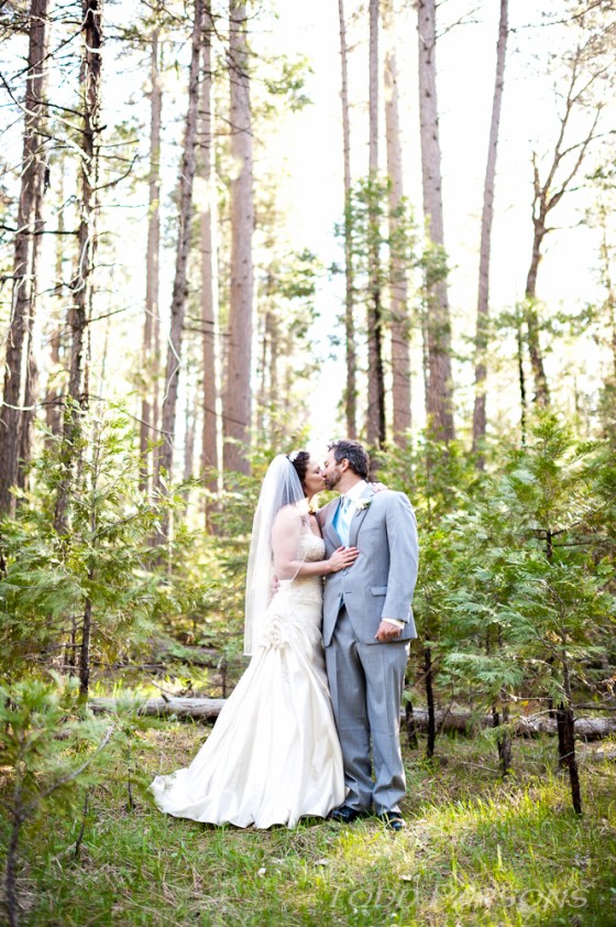 A quick smooch in the woods :)